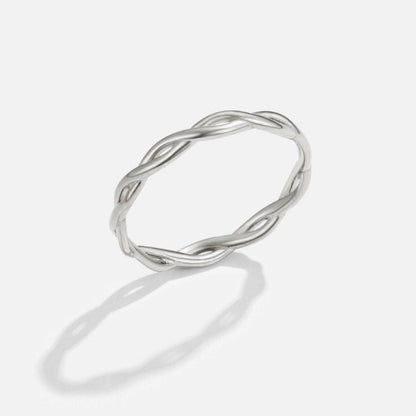 Bague torsadée argent – Léo