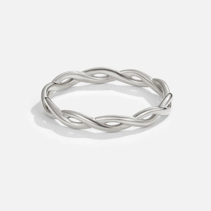 Bague torsadée argent – Léo