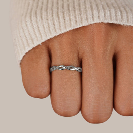 Bague torsadée argent – Léo