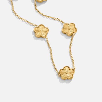 Collier pendentifs fleurs or – Lise