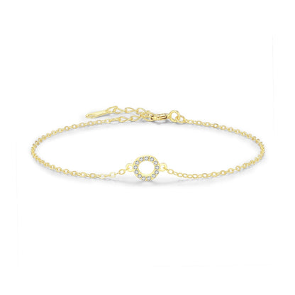 Bracelet chaîne fine argent et pendentif pierres – Lila