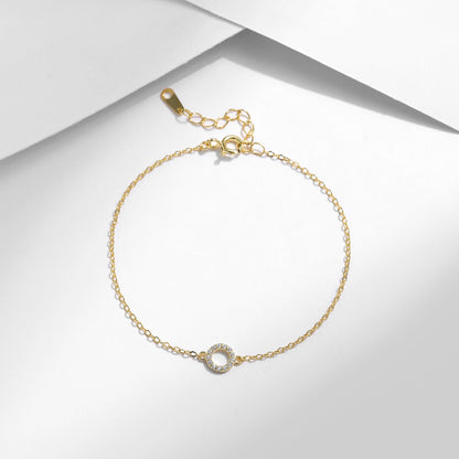 Bracelet chaîne fine argent et pendentif pierres – Lila
