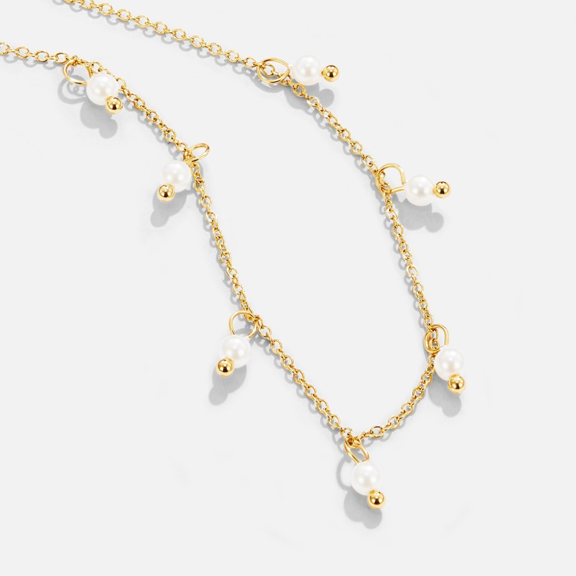 Collier perles blanches Or – Lila