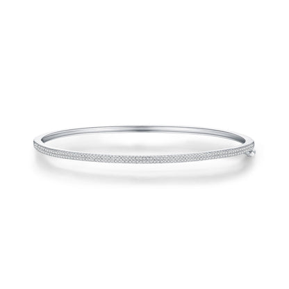 Bracelet rigide gravé argent – Lina