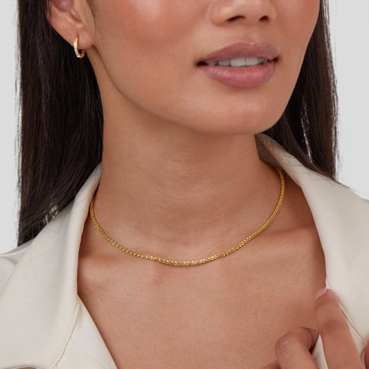 Collier chaîne fine délicate Or – Lila