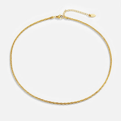 Collier chaîne fine délicate Or – Lila