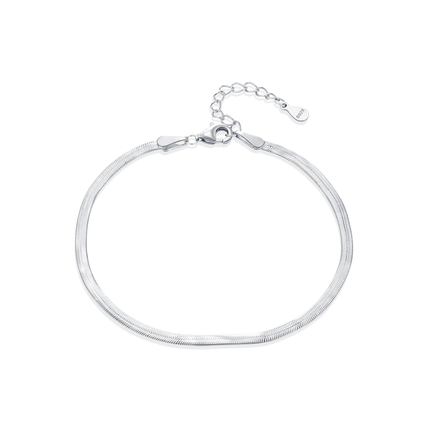 Bracelet fin minimaliste argent – Léo