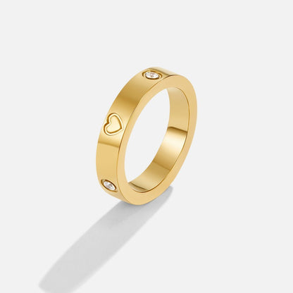 Bague fine or cœur délicat – Thalia