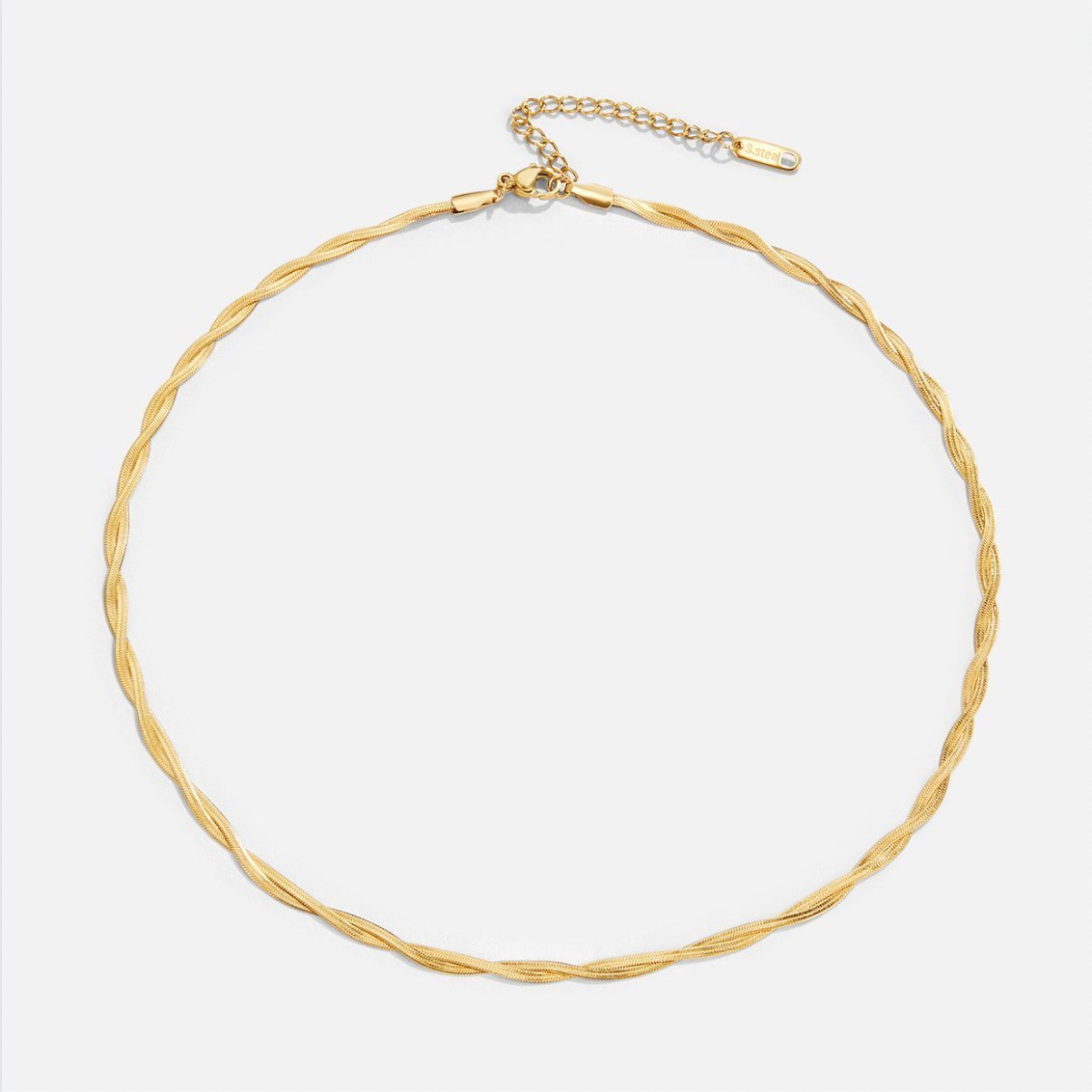 Collier ras du cou torsadé Or – Léo