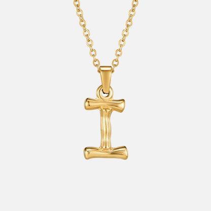 Collier lettre pendentif or – Léo
