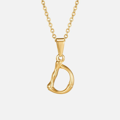 Collier lettre pendentif or – Léo