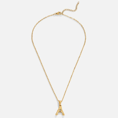 Collier lettre pendentif or – Léo