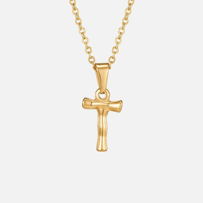 Collier lettre pendentif or – Léo